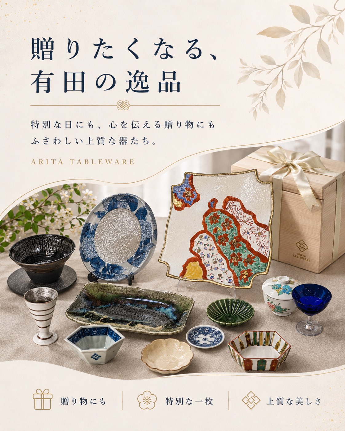 贈りたくなる有田の逸品 ギフト箱と上質な器